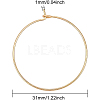 Long-Lasting Plated Brass Hoop Earrings Findings KK-BC0005-10G-NF-3