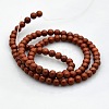 Round Natural Red Jasper Beads Strands G-N0120-28-4mm-2