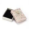 Flower Pattern Cardboard Jewelry Packaging Box CBOX-L007-007D-2