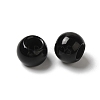 Natural Black Stone European Beads G-N342-03E-2