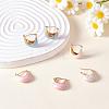 Enamel Arch Hoop Earrings JE1109C-5