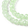 Baking Paint Imitation Jade Glass Bead Strands DGLA-A034-J8MM-A03-3