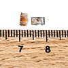 2-Hole Transparent Glass Seed Beads SEED-S023-30B-32-3