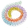 Transparent Painted Glass Beads Strands DGLA-A034-T6mm-A12-5
