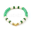Handmade Polymer Clay Beads Stretch Bracelets Sets BJEW-JB06353-04-7