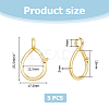 5Pcs Brass Keychain Clasp Findings KK-HS0001-09-2