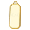 304 Stainless Steel Rectangle Pendant Cabochon Settings PW-WGC3B04-02-1