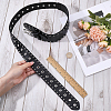 Imitation Leather with Alloy Rivets Chain Belts AJEW-WH20006-449A-3
