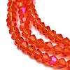 Transparent Electroplate Glass Beads Strands LS-EGLA-A039-T4mm-L14-3