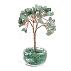 Natural Green Aventurine Chips Tree of Life Decorations DJEW-B013-01A-1