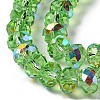 AB Color Plated Transparent Electroplate Beads Strands EGLA-H104-06J-3