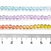 Transparent Painted Glass Beads Strands LS-DGLA-A034-T3mm-A12-3