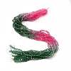 Transparent Glass Bead Strands GLAA-H023-02J-1