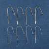 8Pcs 2 Colors Brass Stud Earring Findings KK-FS0001-52-9
