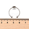 304 Stainless Steel Cuff Ring Components RJEW-H250-03D-P-3