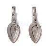 Tibetan Style Alloy Glue-on Flat Pad Bails TIBEP-AB3348Y-B-1