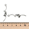 Rose 316 Surgical Stainless Steel Belly Button Rings/Earrings EJEW-G416-01AS-5