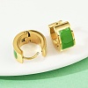 304 Stainless Steel Enamel Hoop Earrings EJEW-K268-20G-02-2