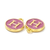 Golden Plated Alloy Enamel Charms ENAM-XCP0001-13H-3