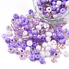 Opaque & Transparent Inside Colours Glass Seed Beads SEED-F004-4mm-03-4
