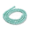 Electroplate Opaque Glass Beads Strands LS-EGLA-A035-P4mm-A14-2