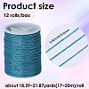 12 Rolls Polyester Sewing Metallic Thread OCOR-WH20074-07A-2