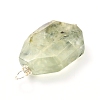 Natural Mixed Gemstone Faceted Pendants PALLOY-JF00993-01-4
