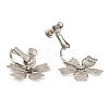 Non-Tarnish 304 Stainless Steel Clop-on Earrings Finding STAS-B043-01-2