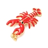 Brass with Enamel Pendants KK-CBA2F11-08B-G01-2