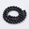 Natural Black Onyx Beads Strands G-S259-19-10mm-2