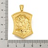 Ion Plating(IP) 304 Stainless Steel Pendants STAS-R231-14B-G-3