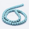 Synthetic Turquoise Beads Strands TURQ-F009-02-6x6mm-2