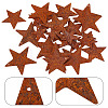 30Pcs 3 Style Rust Iron Pendants IFIN-GF0001-28-6