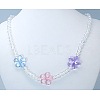 Transparent Acrylic Necklaces X-NJEW-JN00162-2
