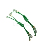 2Pcs Natural Green Aventurine & Glass Seed Beads Braided Bead Bracelets for Women BJEW-MZ00247-05-5