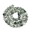 Natural Green Spot Jasper  Beads Strands G-M403-A22-03-3