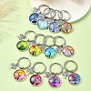 Alloy Glass Keychains KEYC-YW00008-01-3
