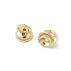 Brass Bead Cap Pendant Bails KK-Z137-02G-01-2