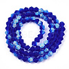 Imitate Austrian Crystal Bicone Frosted Glass Beads Strands LS-GLAA-F029-TM4mm-A06-2