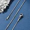 Tarnish Resistant 304 Stainless Steel Snake Chains Necklaces STAS-F094-24P-1