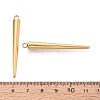 304 Stainless Steel Pendants STAS-T075-22E-G-3