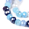 Electroplate Glass Beads Strands GLAA-T023-C16-04-3