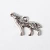 Tibetan Style Alloy Howling Wolf Pendants X-LF1753Y-NF-1