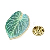 Leaf Enamel Pins JEWB-S040-01A-G-3