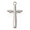 Anti-Tarnish 304 Stainless Steel Pendants STAS-P369-01P-1