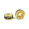 Brass Rhinestone Spacer Beads RB-A014-Z8mm-07G-3