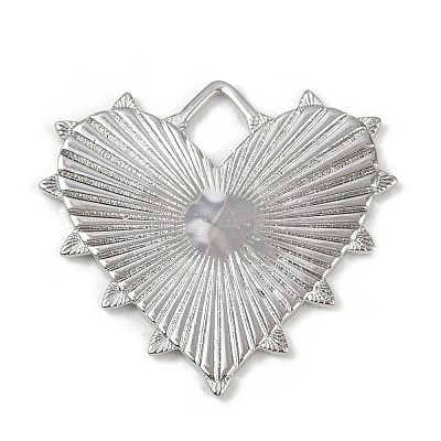 Textured Brass Pendants KK-M322-19P-1