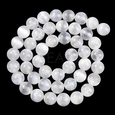 Natural Selenite Beads Strands X-G-G167-A01-01-1