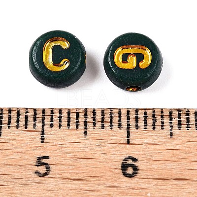 Plating Acrylic Beads PACR-T017-02D-1