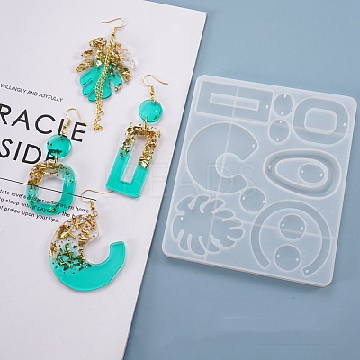 Mixed Shape Pendant & Links Silicone Molds DIY-YW0006-69-1